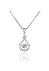 Droplet Shape Moissanite Diamond Necklace