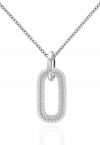 Rectangle Full Moissanite Diamond Necklace