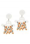 Floret Ghost Acrylic Drop Earrings