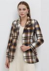 Charm Overload Brown Plaid Blazer