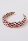 Retro Plaid Wide Edge Headband