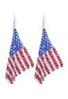 American Flag Hook Earrings