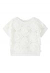 3D Crochet Flower Hollow Out Knit Top