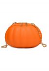 Funny Pumpkin Crossbody Bag in Orange