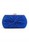 Shining Gift Knotted Clutch in Royal Blue