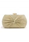 Shining Gift Knotted Clutch in Gold