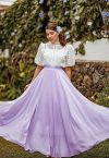 Timeless Favorite Chiffon Maxi Skirt in Lilac