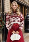 Fancy Fair Isle Chunky Knit Sweater