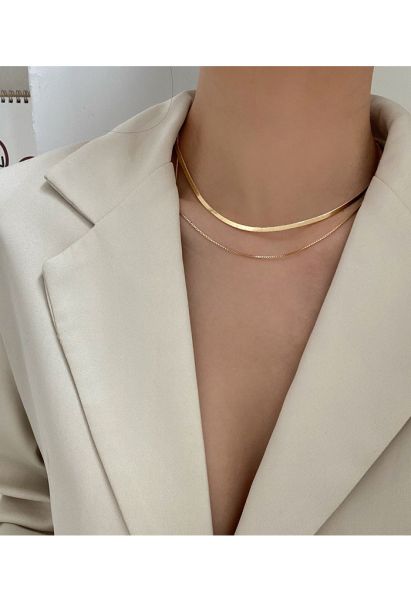 Golden Double-Layered Necklace