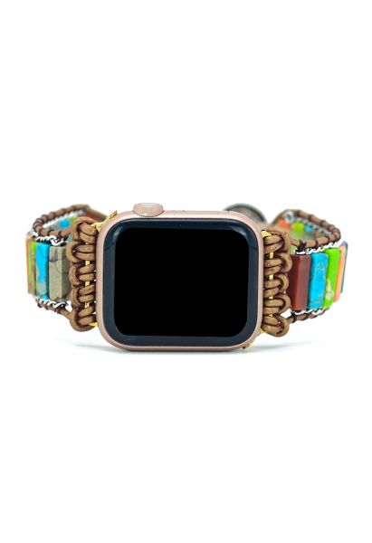 Boho Chic Colorful Natural Stone Watch Strap