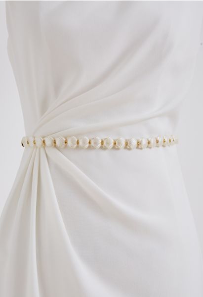 Shimmer Seashell Chain Belt