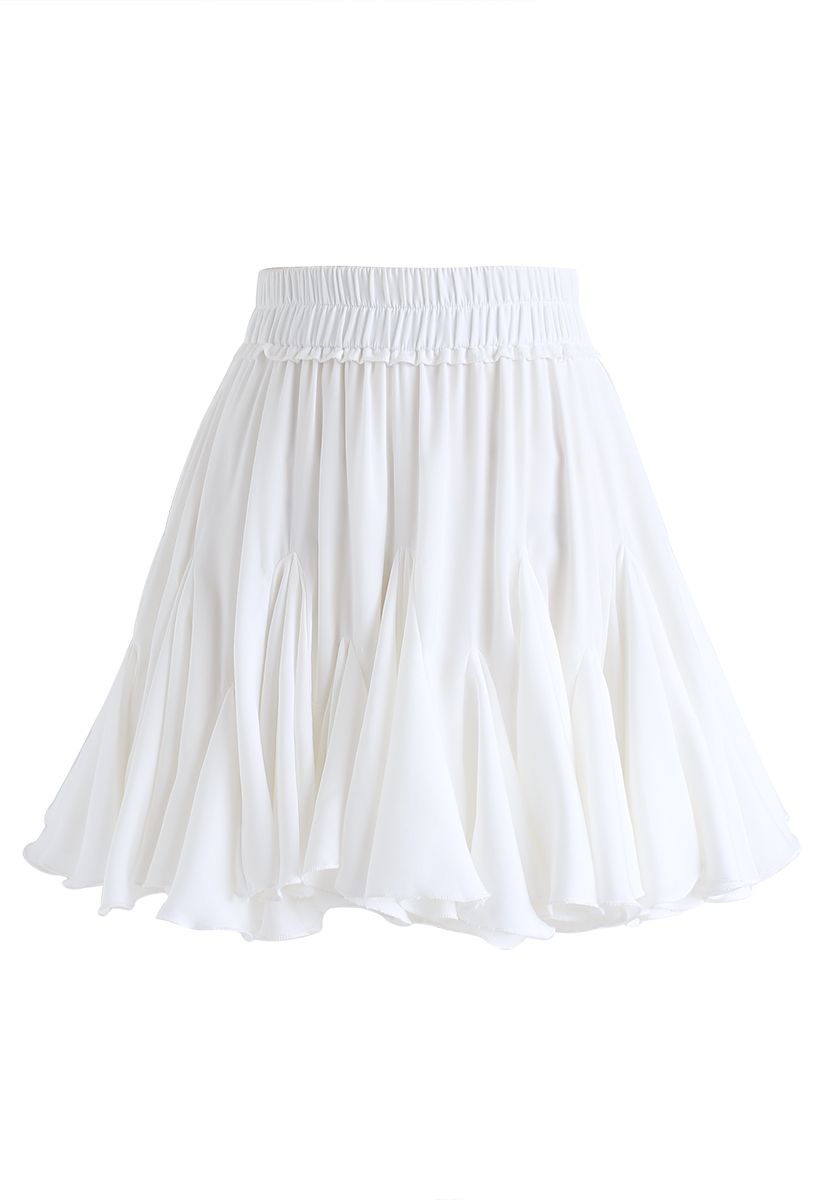 Off-Shoulder Crop Top and Ruffle Mini Skirt Set