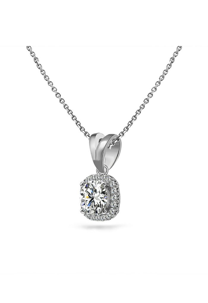 Y-Shape Pendant Moissanite Diamond Necklace