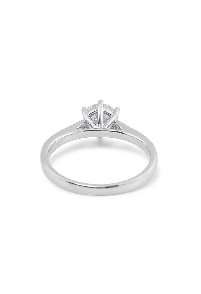 Inserted Moissanite Diamond Ring