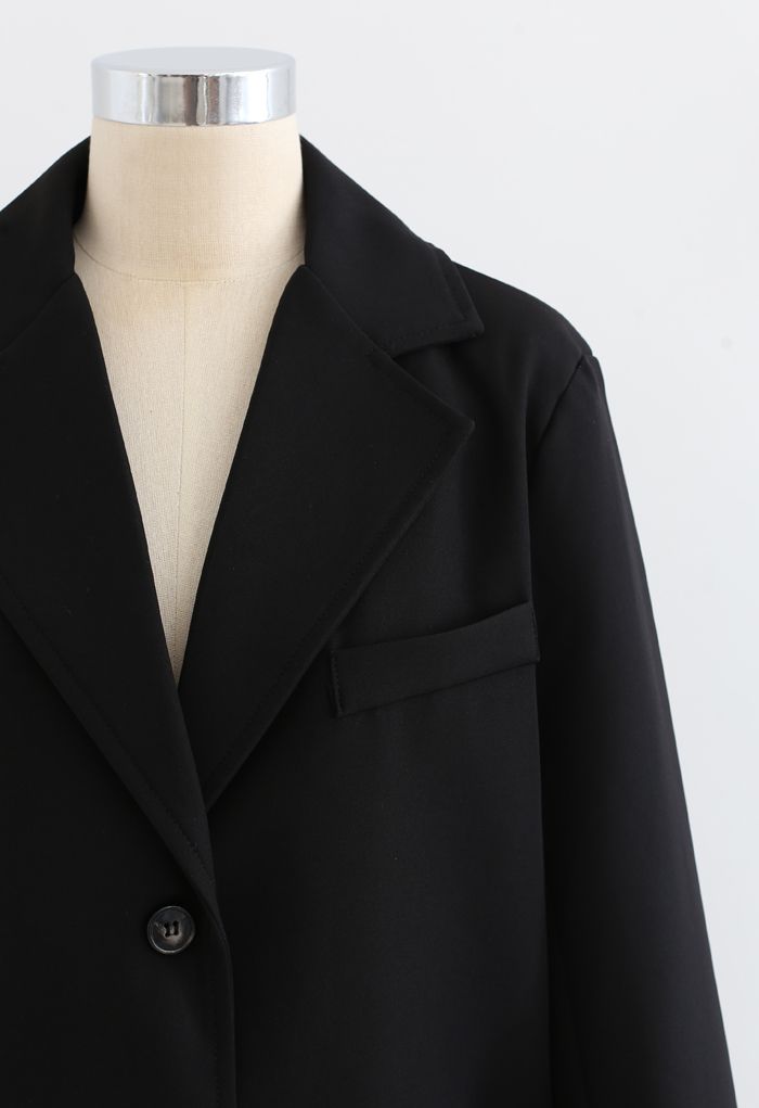 Basic Pockets Blazer in Black