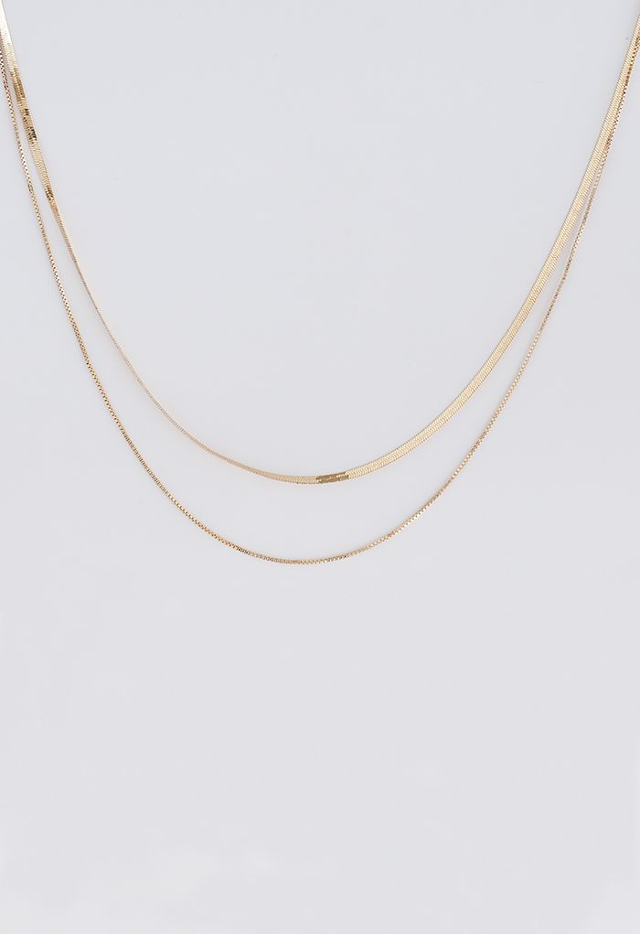 Golden Double-Layered Necklace