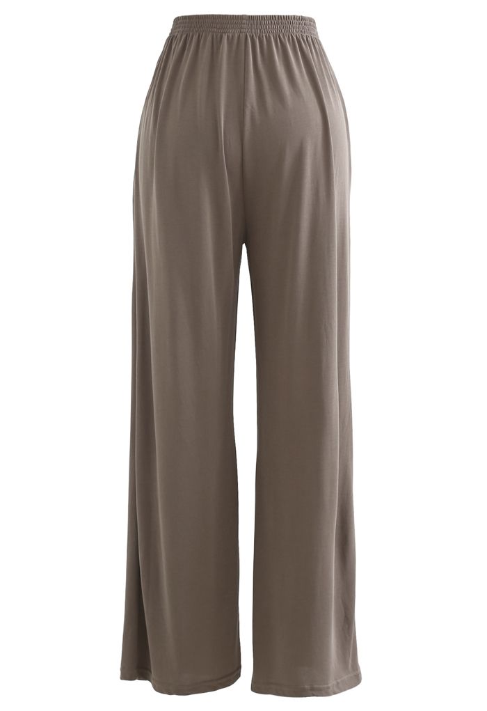 Normcore Side Pockets Lounge Pants in Brown