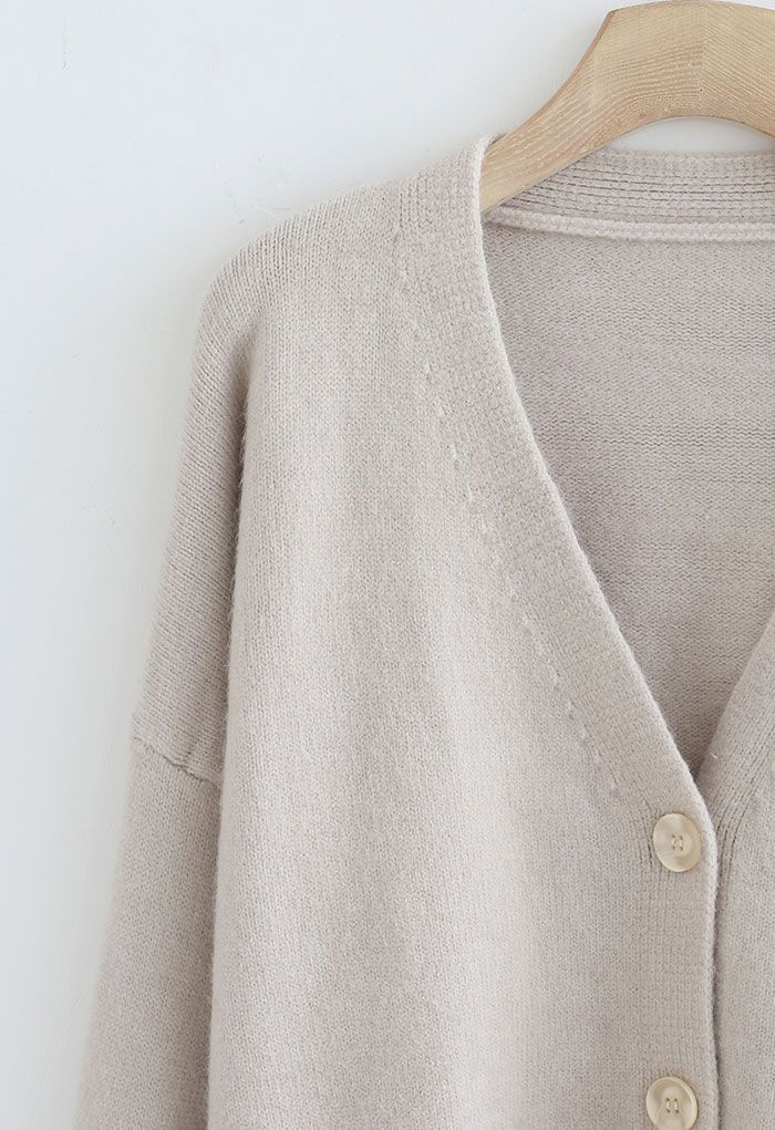 Soft Touch Button Down Cardigan in Ivory