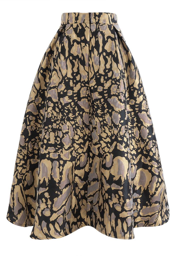 Irregular Spot Jacquard A-Line Pleated Skirt - Retro, Indie and Unique ...