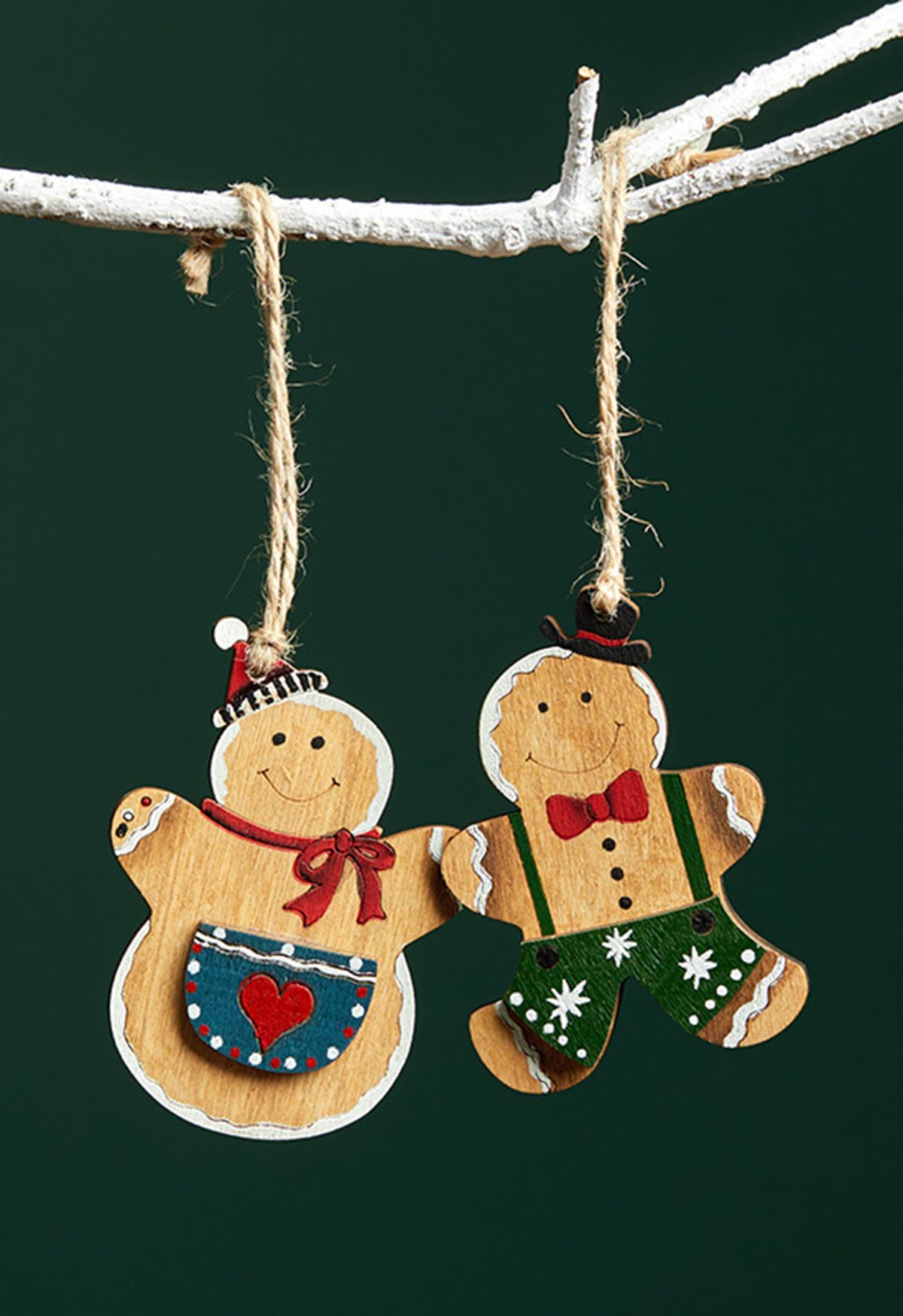 Happy Gingerbread Friends Christmas Ornament