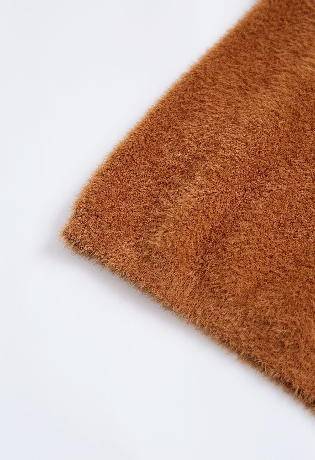 Sika Deer Fuzzy Knit Hooded Sweater in Caramel For Kids