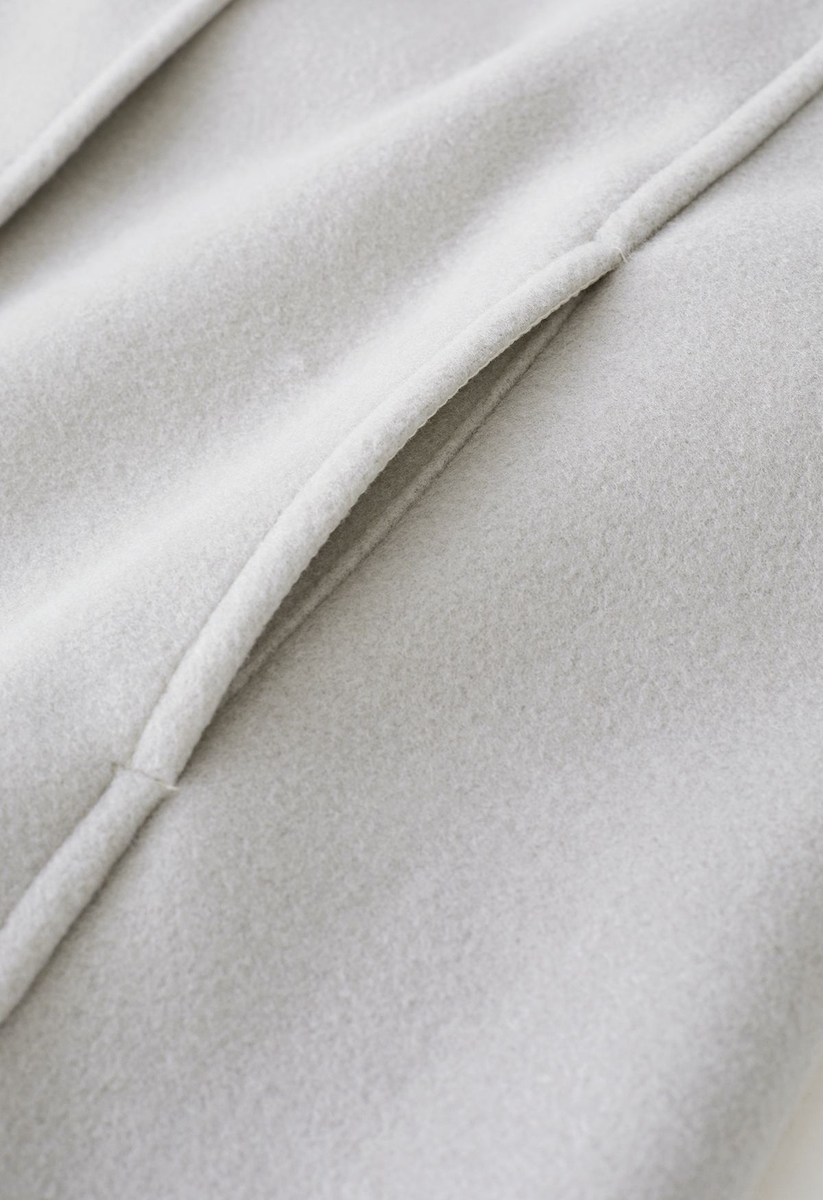 Wool-Blend Crop Blazer and Belted Vest Set in Sand