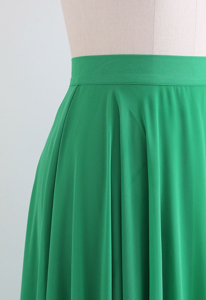 Timeless Favorite Chiffon Maxi Skirt in Green