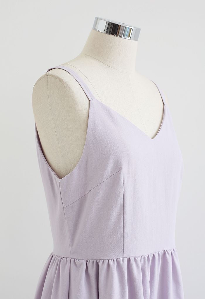 Just That Simple Cotton Cami Dress in Lilac