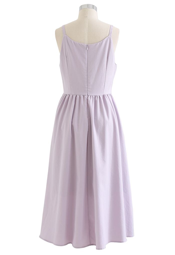 Just That Simple Cotton Cami Dress in Lilac