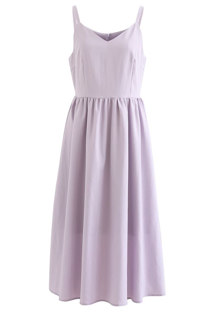 Just That Simple Cotton Cami Dress in Lilac