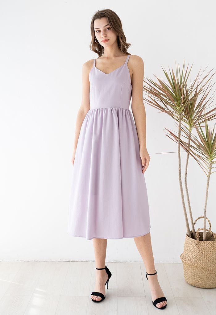 Lilac cotton clearance dress