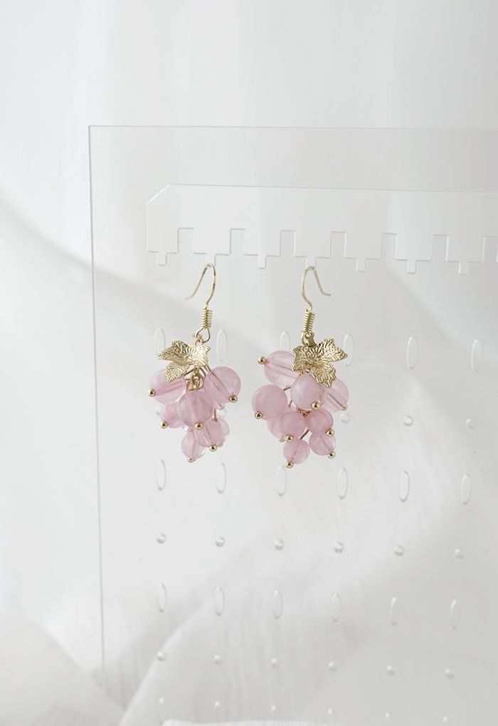 Grape Earrings in Lilac