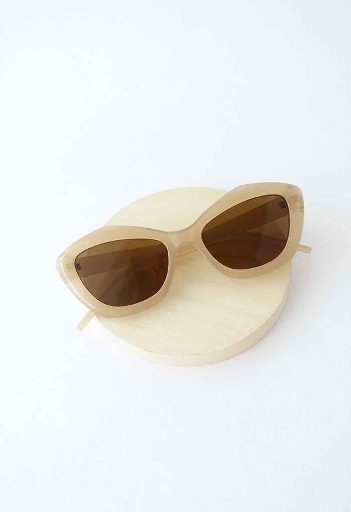 Retro Polygon Cat-Eye Sunglasses