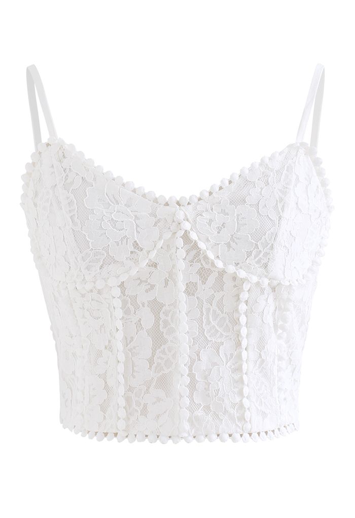 Endless Delight White Strappy Back Cami Tank Top