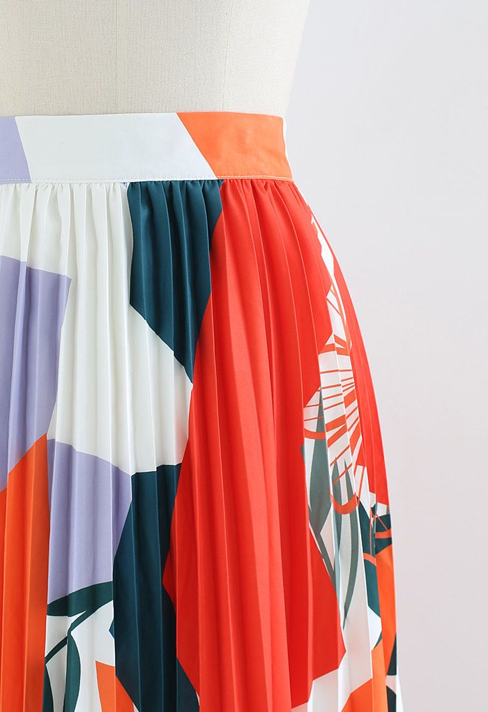 Sunny Oasis Pleated Maxi Skirt