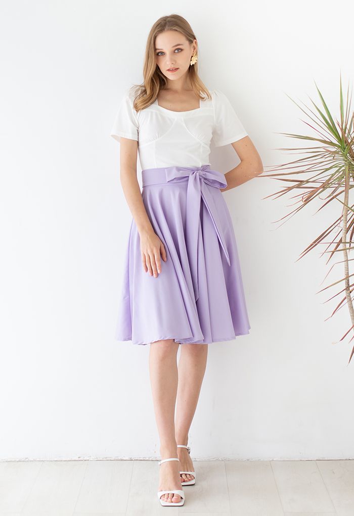 Flared hem cheap skirt uk