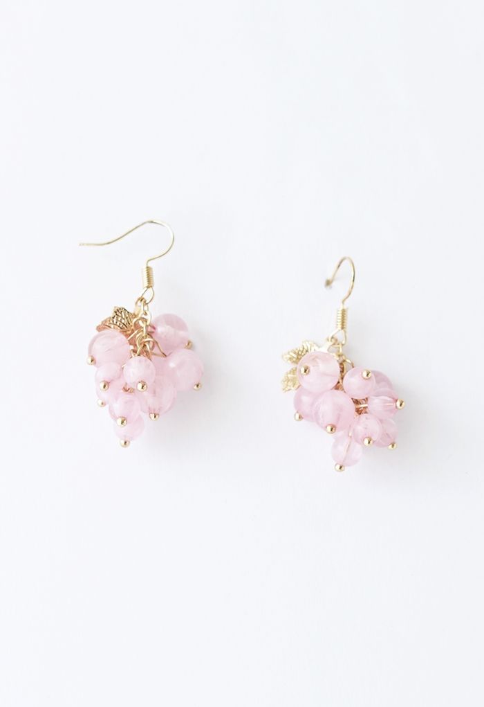 Grape Earrings in Lilac