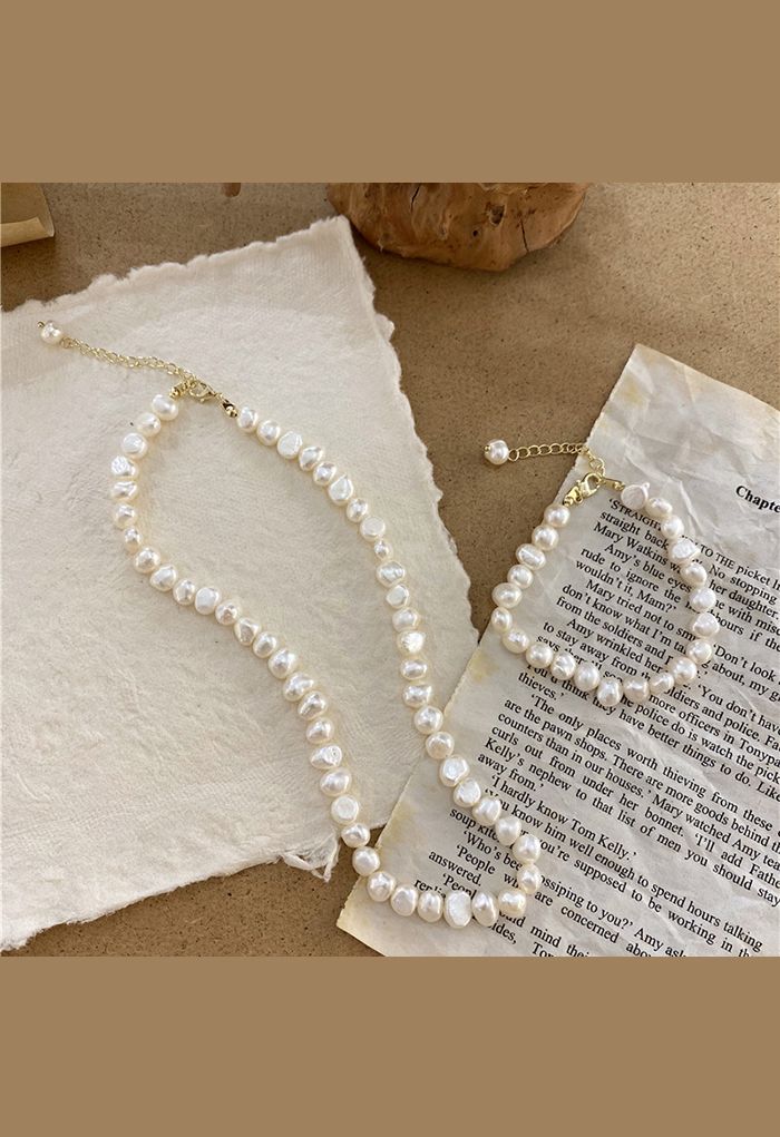 All-Natural Freshwater Pearl Necklace