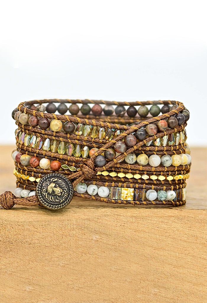 Natural Stones Weave Watch Strap