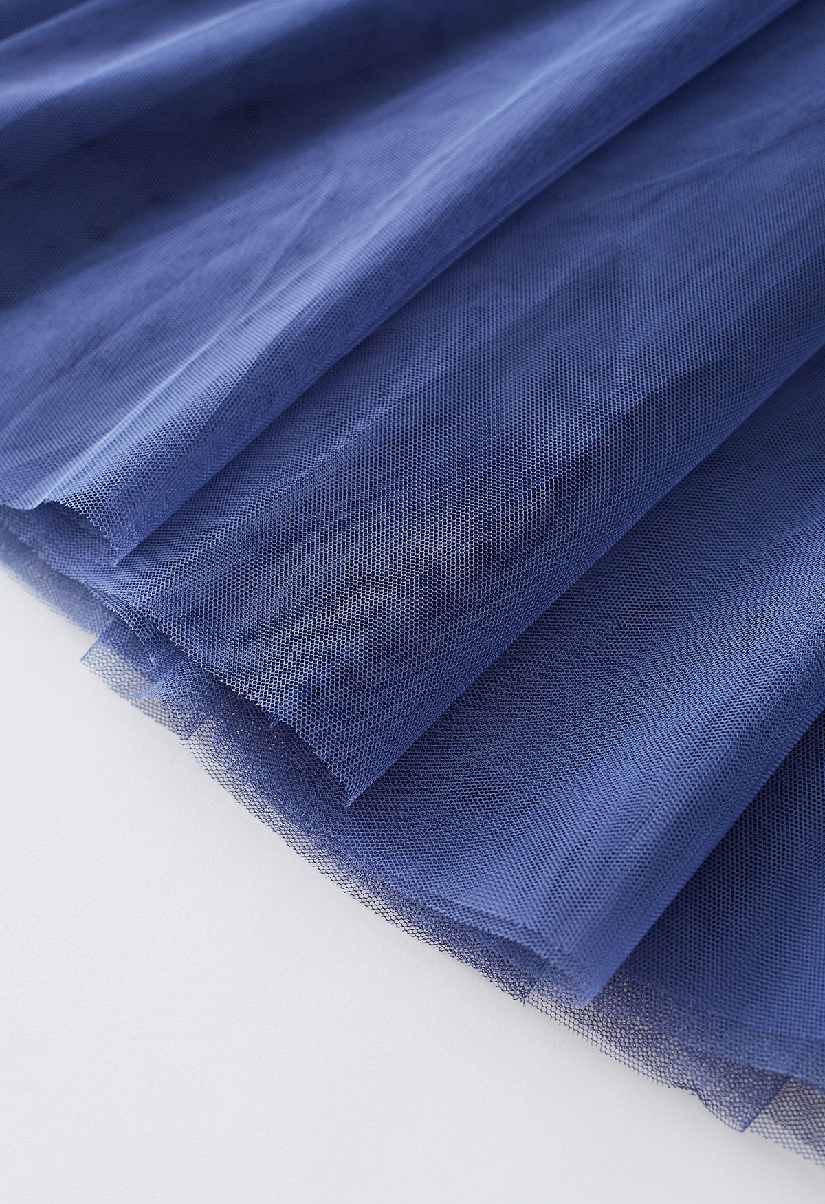 My Secret Garden Tulle Maxi Skirt in Dusty Blue