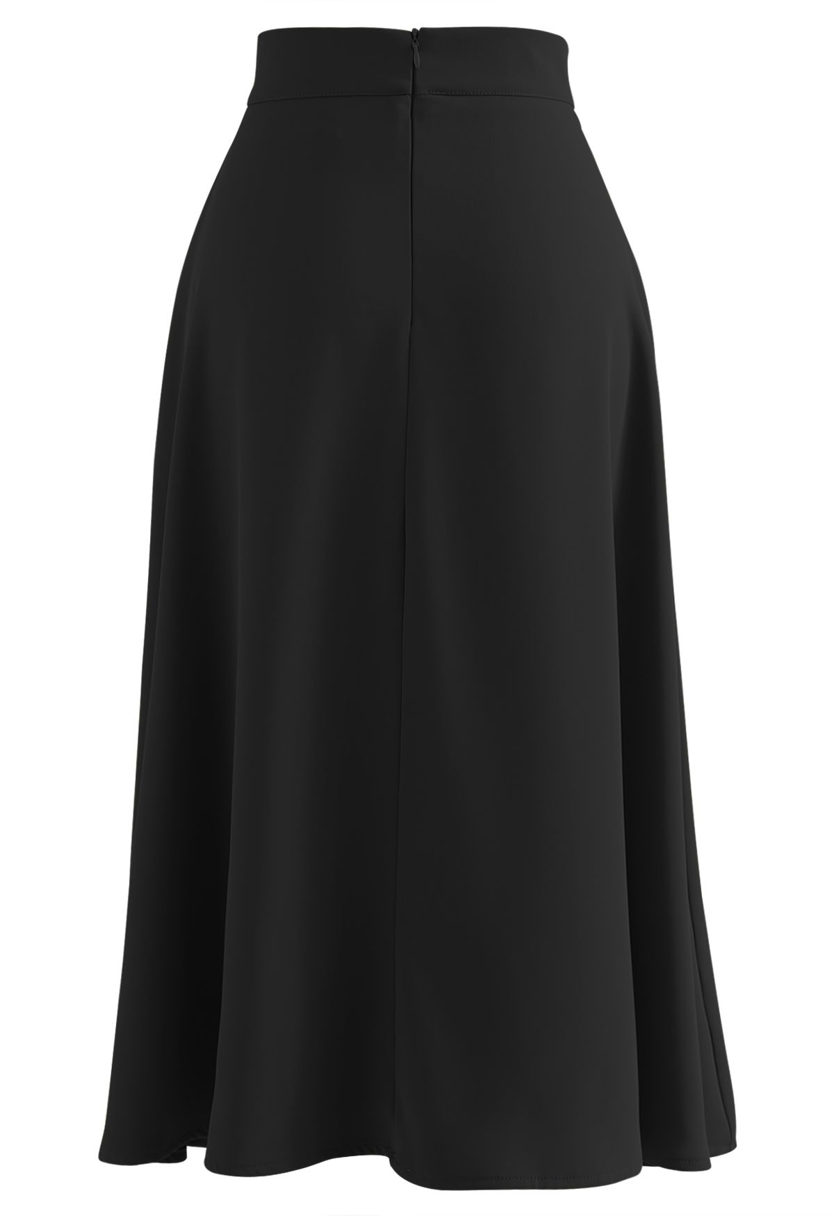 Classy Pearl Trim Flare Midi Skirt in Black - Retro, Indie and Unique ...