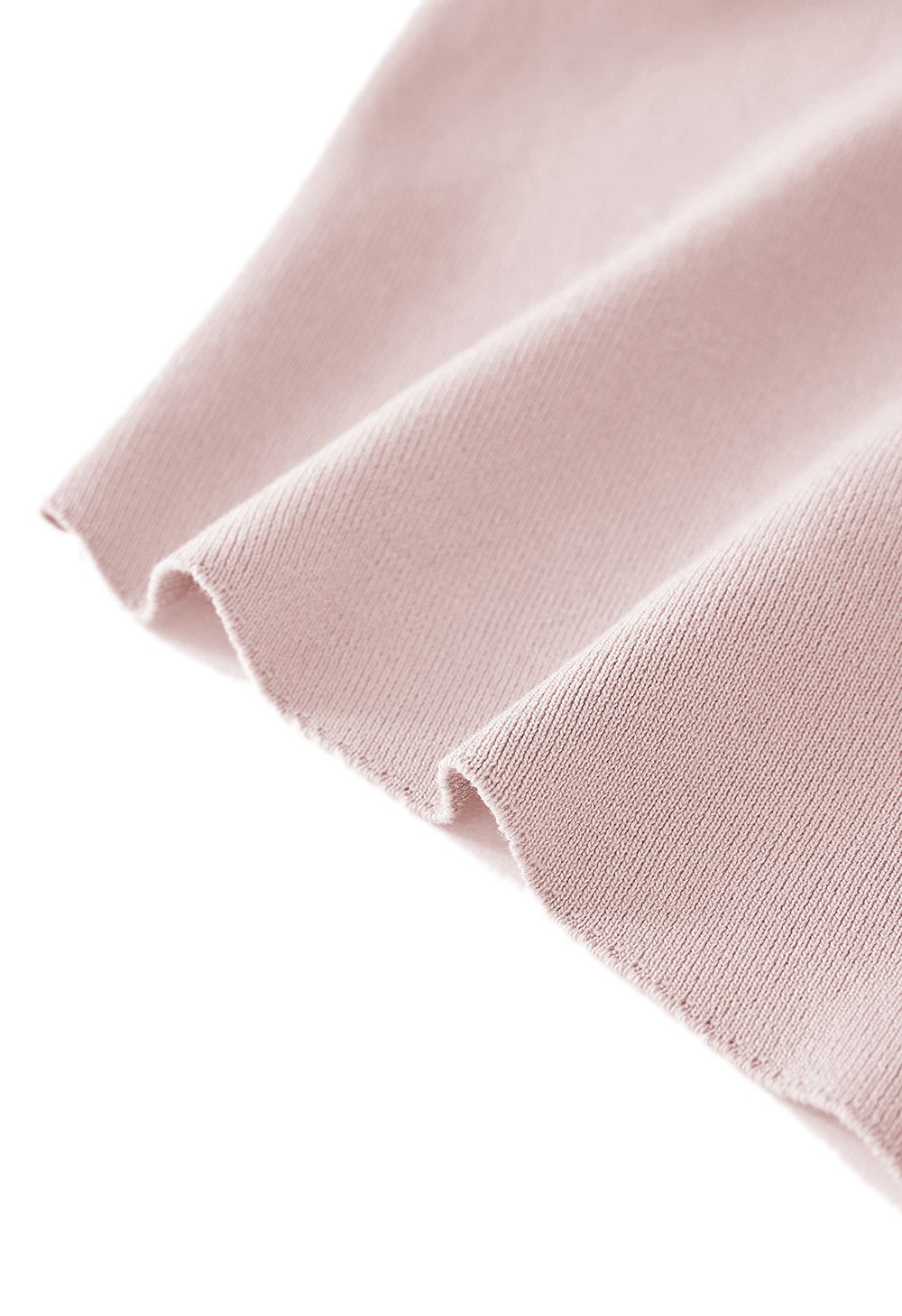 Wide Lapel Tie Waist Knit Cardigan in Pink