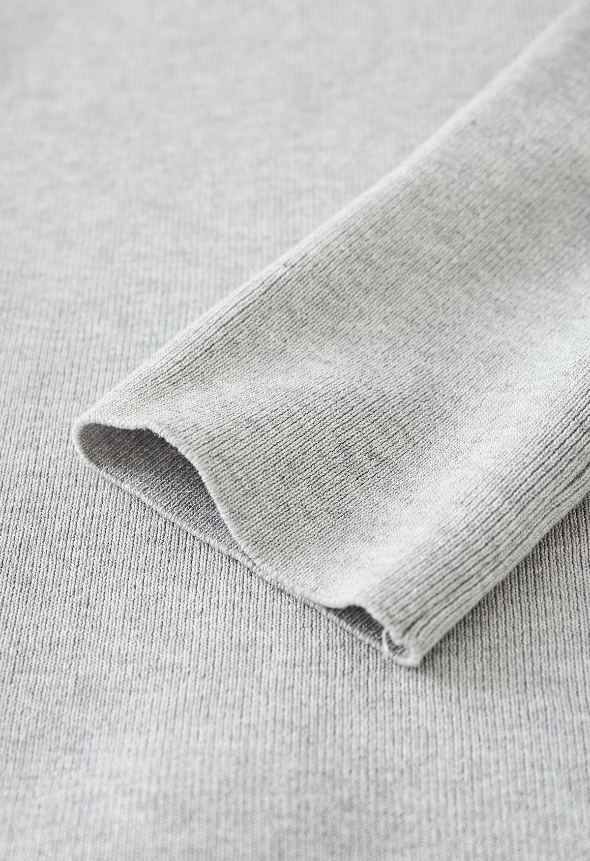 Wide Lapel Tie Waist Knit Cardigan in Grey