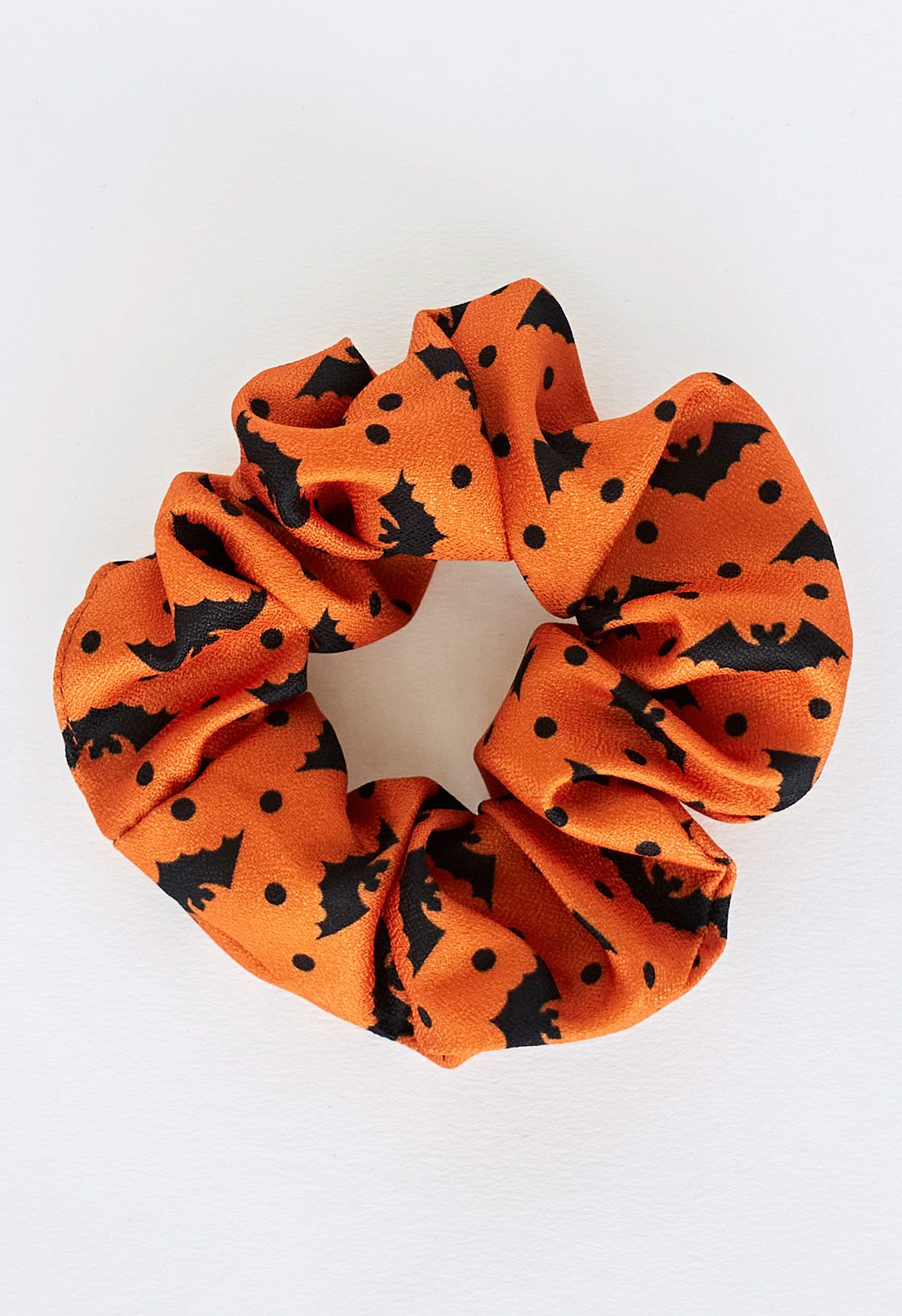 Playful Halloween Pattern Scrunchies Set