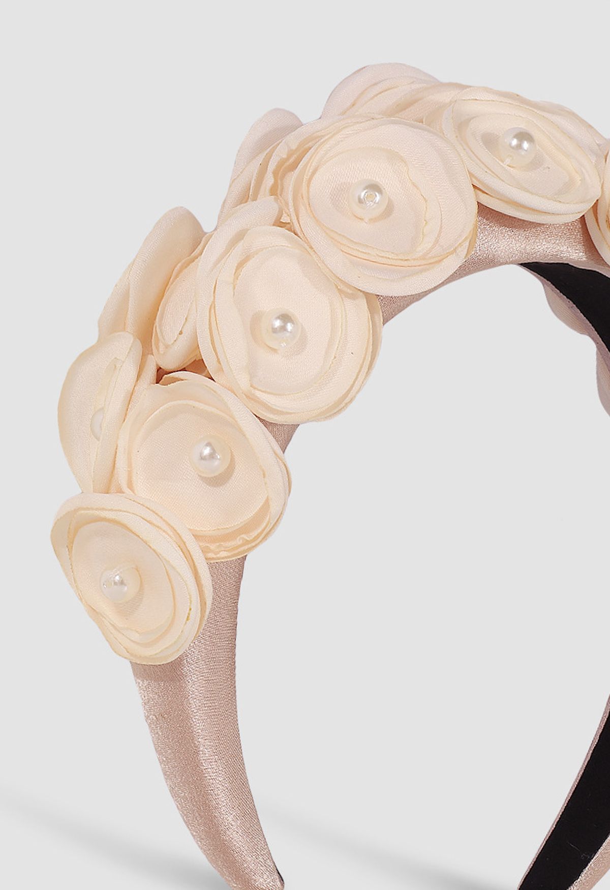 Graceful 3D Flower Pearl Headband