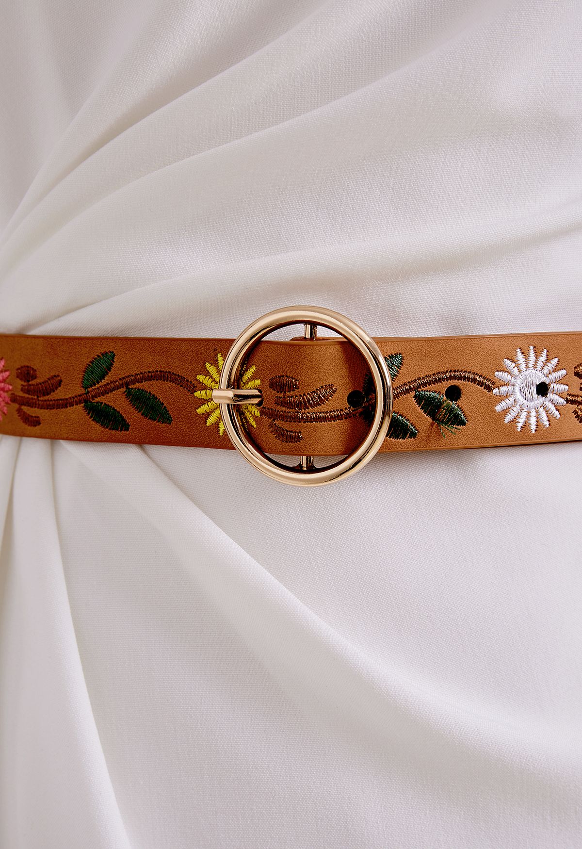 Little Flower Embroidered Belt