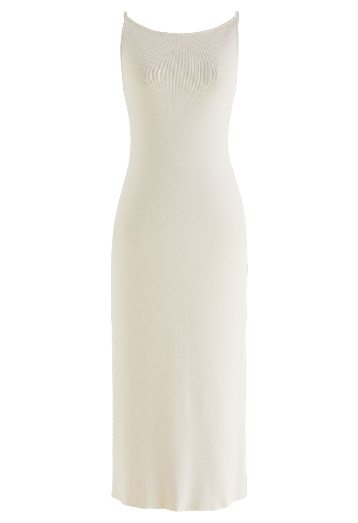 Ode to Simplicity Knit Cami Dress in Ivory