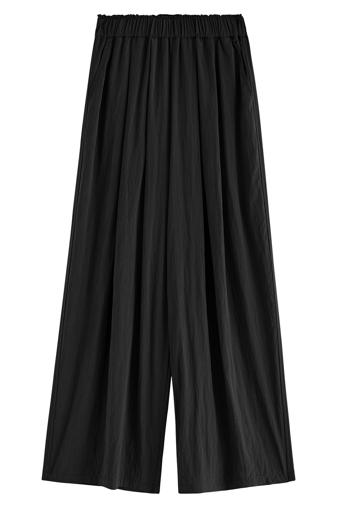 Breezy Ease Wide-Leg Pants in Black