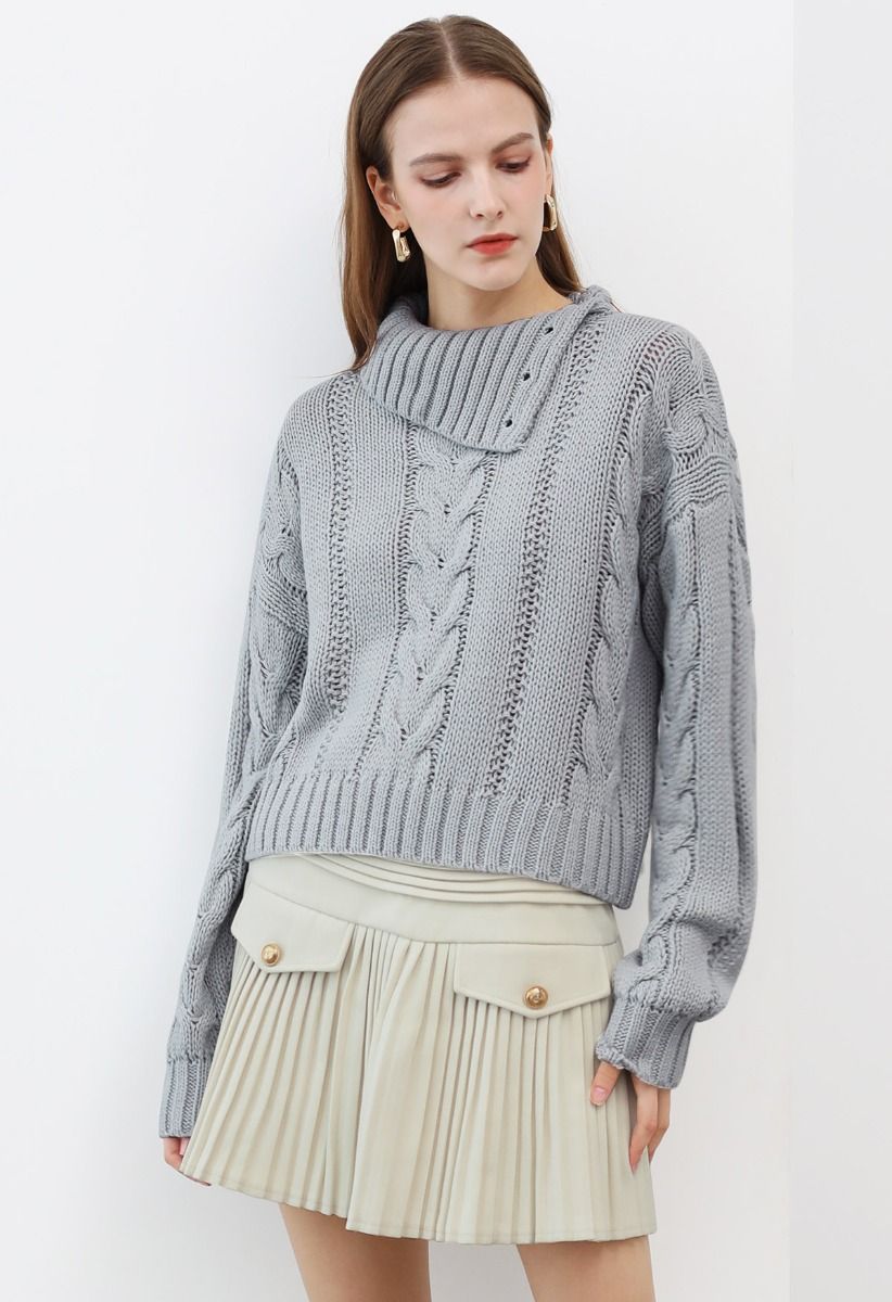 Side button clearance sweater