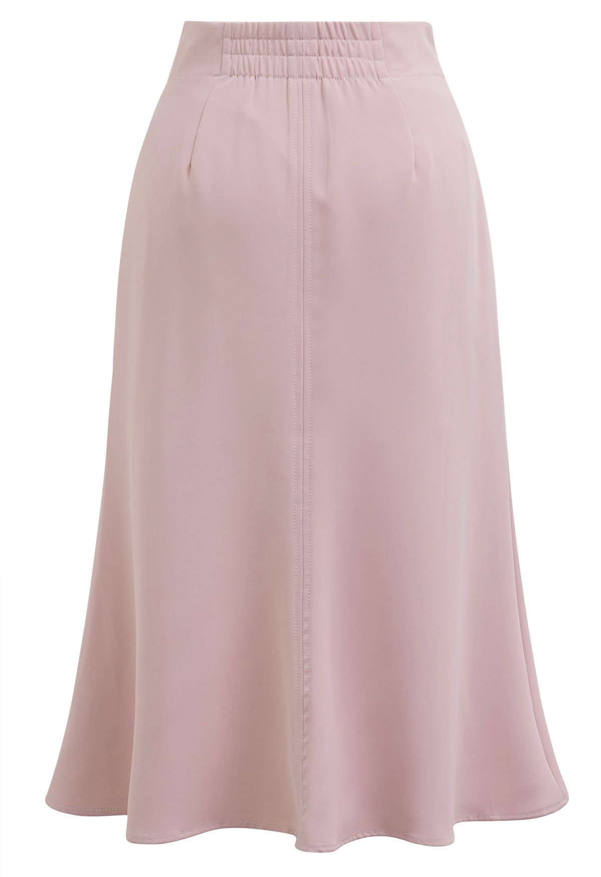 Solid Color Frilling Skirt in Pink